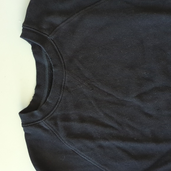 EUC Sincerely Jules Bandier black oversized distressed sweatshirt S - Picture 3 of 10